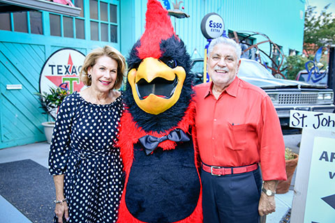 Spire Society members with Cardinal at the inSpire event.