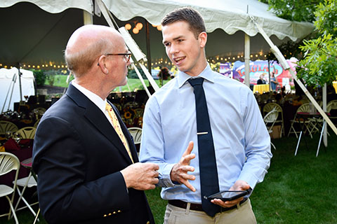 Joe Current with President Rooney.